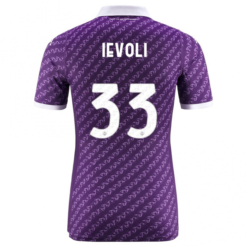 Kandiny Niño Camiseta Mattia Ievoli #33 Violeta 1ª Equipación 2023/24 La Camisa Chile