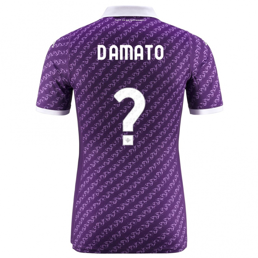 Kandiny Niño Camiseta Gabriele D'amato #0 Violeta 1ª Equipación 2023/24 La Camisa Chile