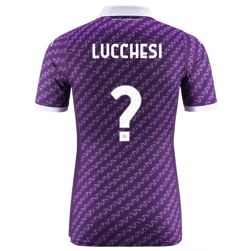 Kandiny Niño Camiseta Andrea Lucchesi #0 Violeta 1ª Equipación 2023/24 La Camisa Chile