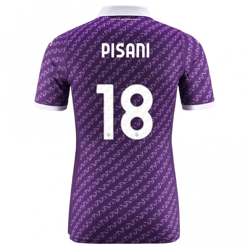 Kandiny Niño Camiseta Diego Pisani #18 Violeta 1ª Equipación 2023/24 La Camisa Chile