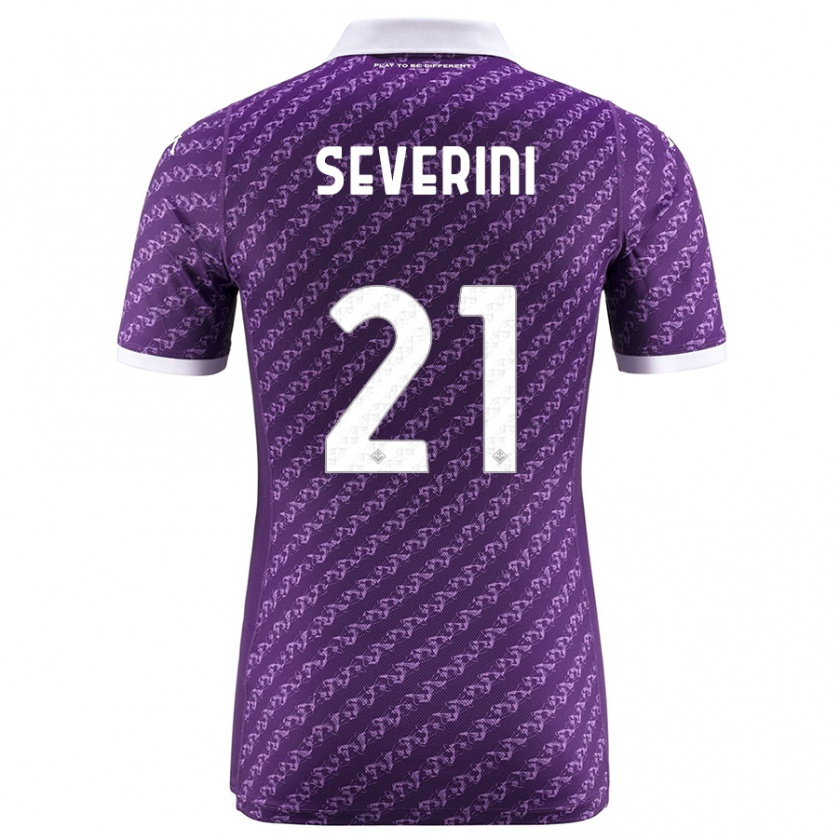 Kandiny Niño Camiseta Emma Severini #21 Violeta 1ª Equipación 2023/24 La Camisa Chile