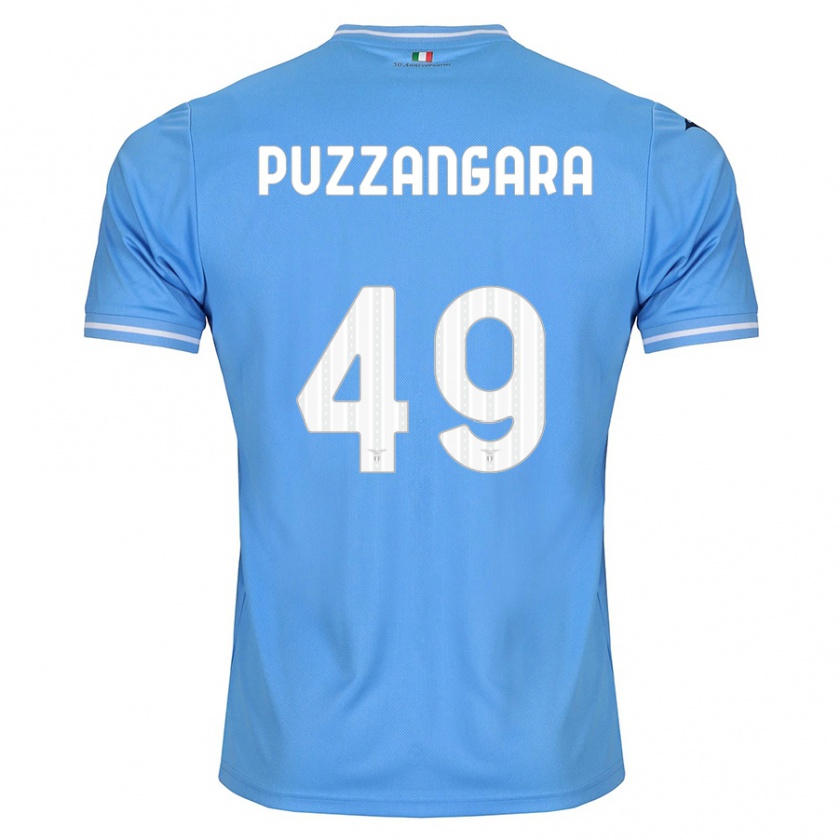 Kandiny Niño Camiseta Angelo Antonio Puzzangara #49 Azul 1ª Equipación 2023/24 La Camisa Chile