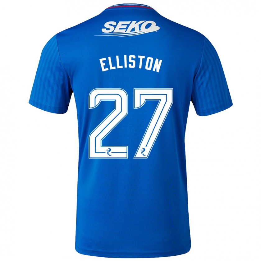 Kandiny Niño Camiseta Maddie Elliston #27 Azul 1ª Equipación 2023/24 La Camisa Chile