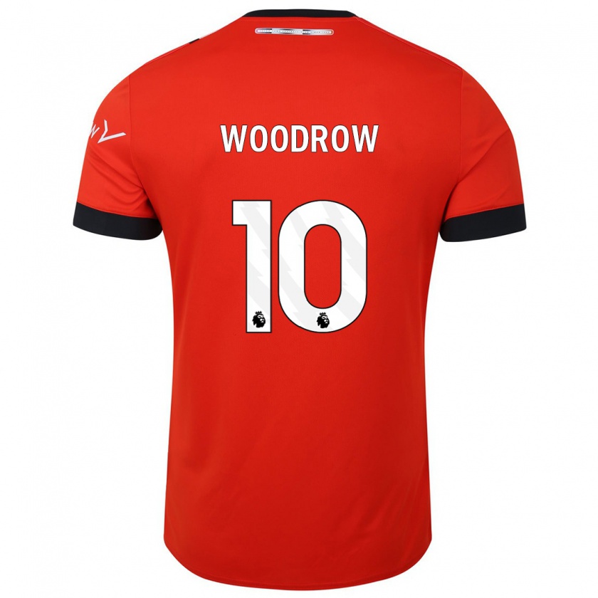 Kandiny Niño Camiseta Cauley Woodrow #10 Rojo 1ª Equipación 2023/24 La Camisa Chile