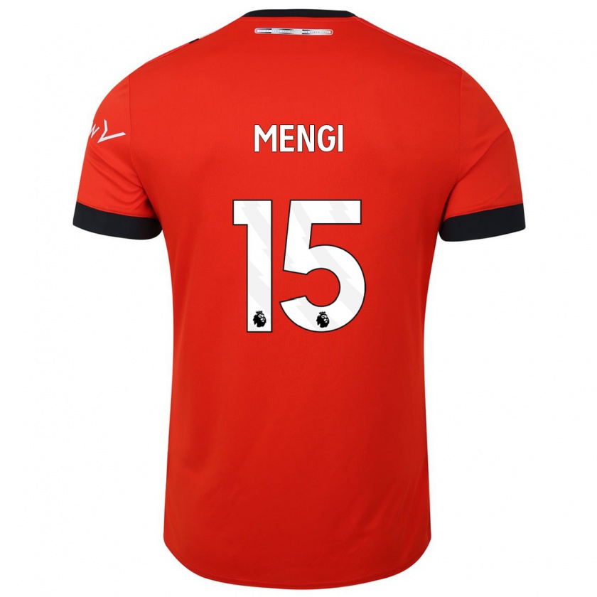 Kandiny Niño Camiseta Teden Mengi #15 Rojo 1ª Equipación 2023/24 La Camisa Chile