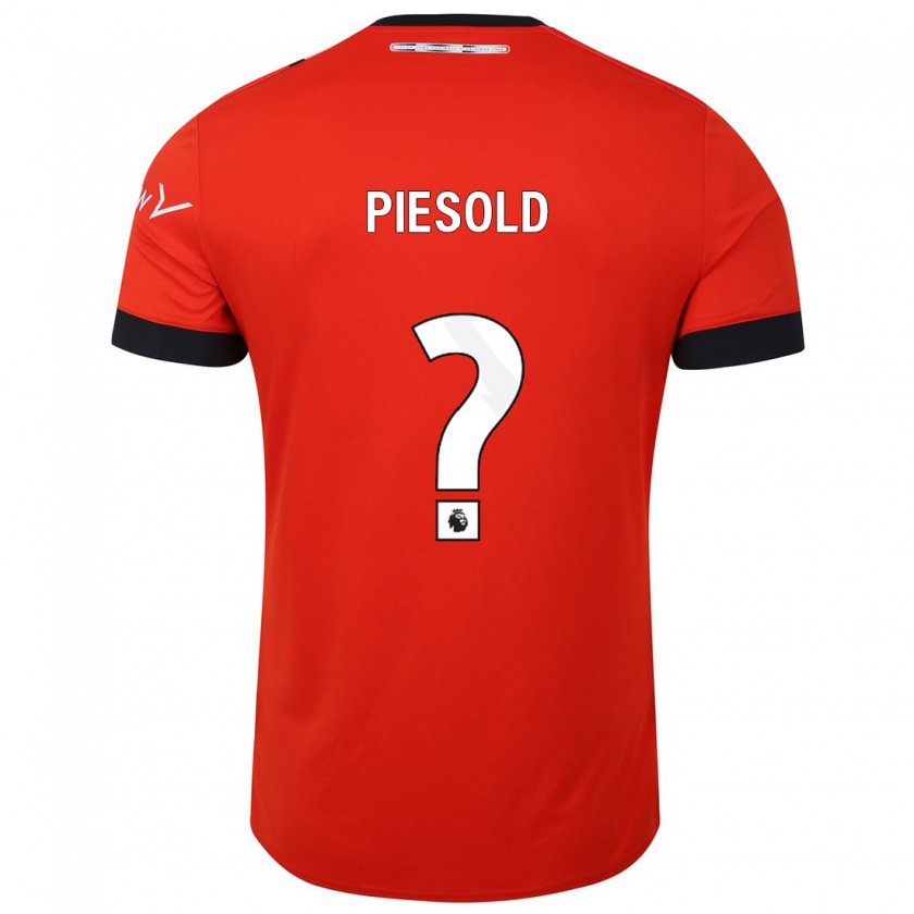 Kandiny Niño Camiseta Axel Piesold #0 Rojo 1ª Equipación 2023/24 La Camisa Chile
