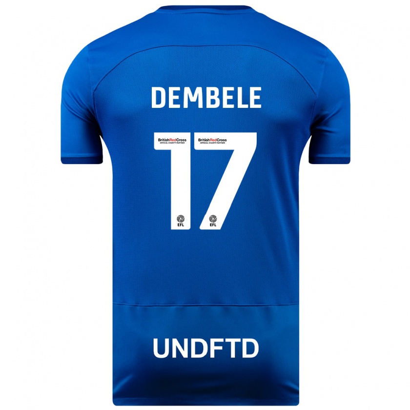 Kandiny Niño Camiseta Siriki Dembélé #17 Azul 1ª Equipación 2023/24 La Camisa Chile