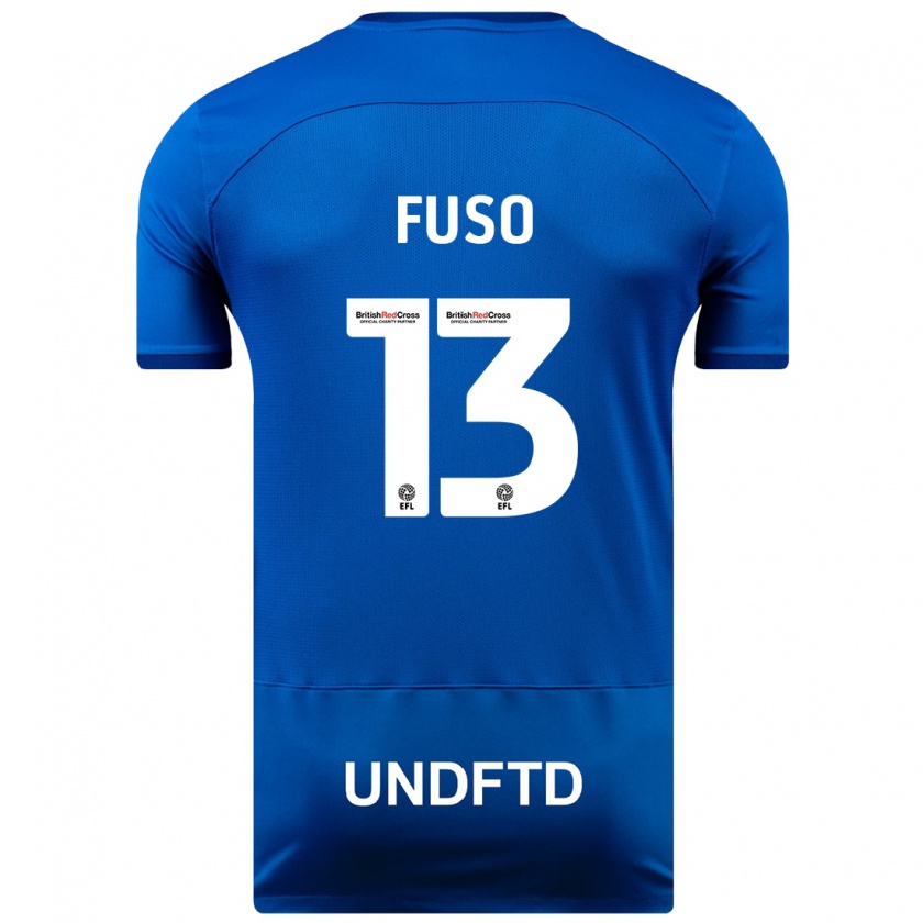 Kandiny Niño Camiseta Ivana Fuso #13 Azul 1ª Equipación 2023/24 La Camisa Chile