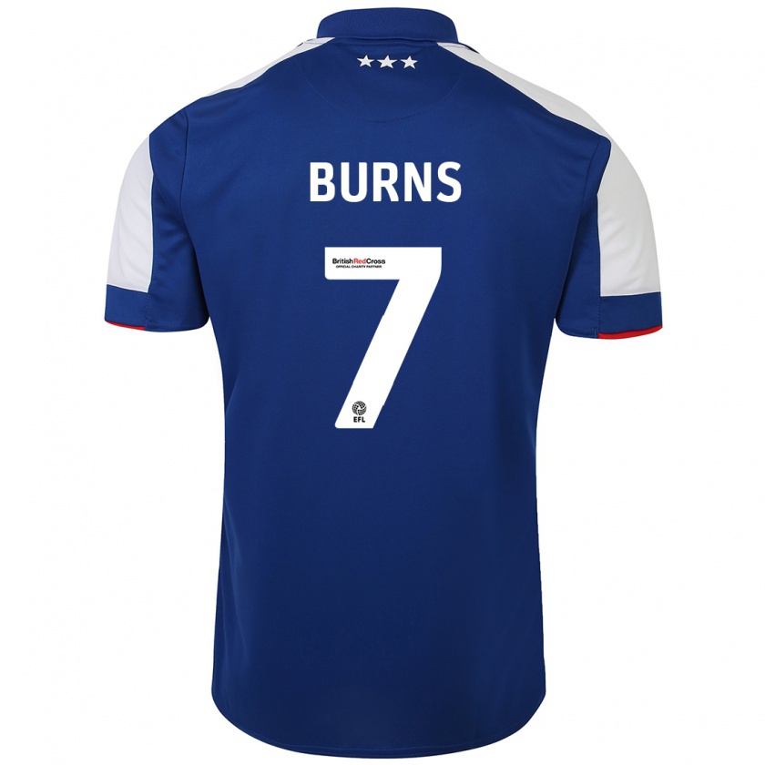 Kandiny Niño Camiseta Wes Burns #7 Azul 1ª Equipación 2023/24 La Camisa Chile