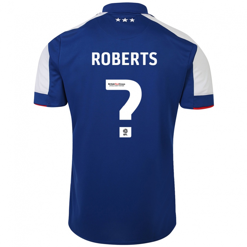 Kandiny Niño Camiseta Mathaeus Roberts #0 Azul 1ª Equipación 2023/24 La Camisa Chile