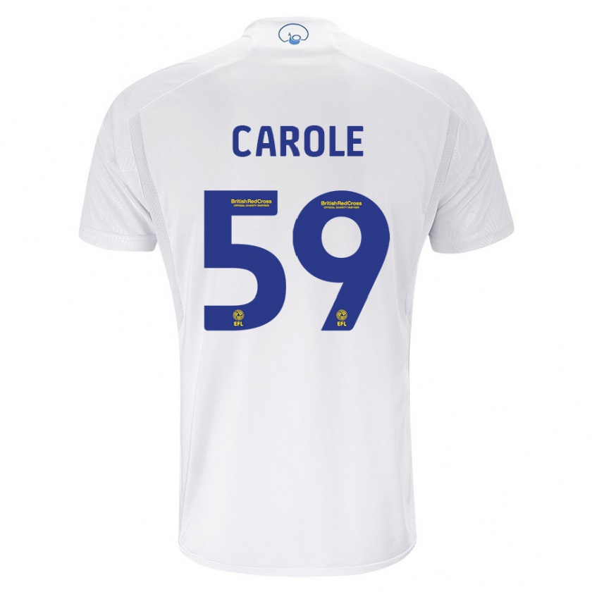 Kandiny Niño Camiseta Keenan Carole #59 Blanco 1ª Equipación 2023/24 La Camisa Chile