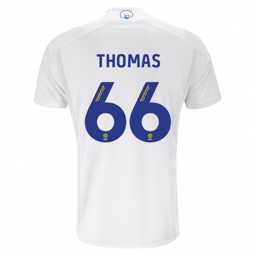 Kandiny Niño Camiseta Luca Thomas #66 Blanco 1ª Equipación 2023/24 La Camisa Chile