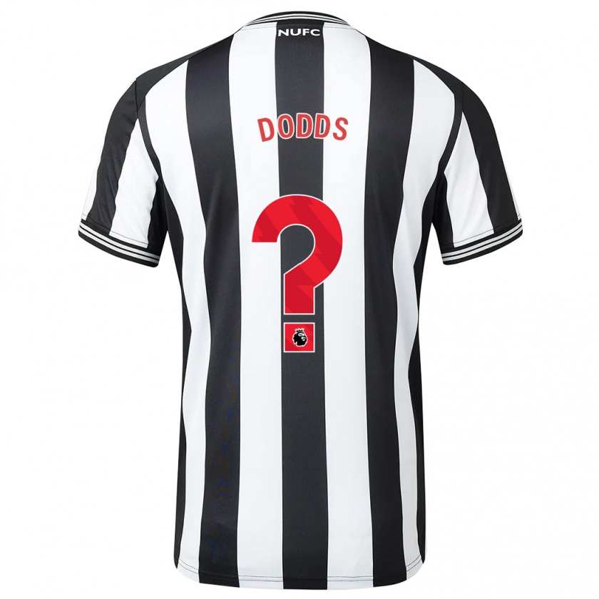 Kandiny Niño Camiseta Archie Dodds #0 Blanco Negro 1ª Equipación 2023/24 La Camisa Chile