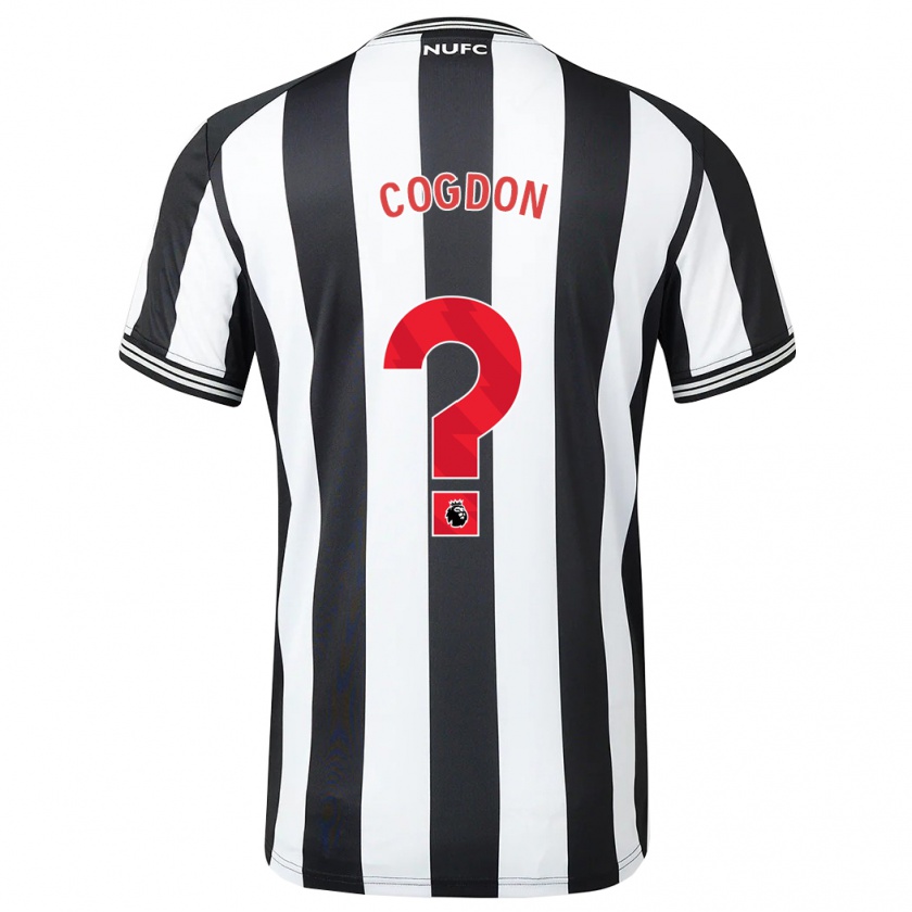 Kandiny Niño Camiseta Jude Cogdon #0 Blanco Negro 1ª Equipación 2023/24 La Camisa Chile