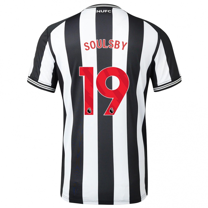 Kandiny Niño Camiseta Anna Soulsby #19 Blanco Negro 1ª Equipación 2023/24 La Camisa Chile