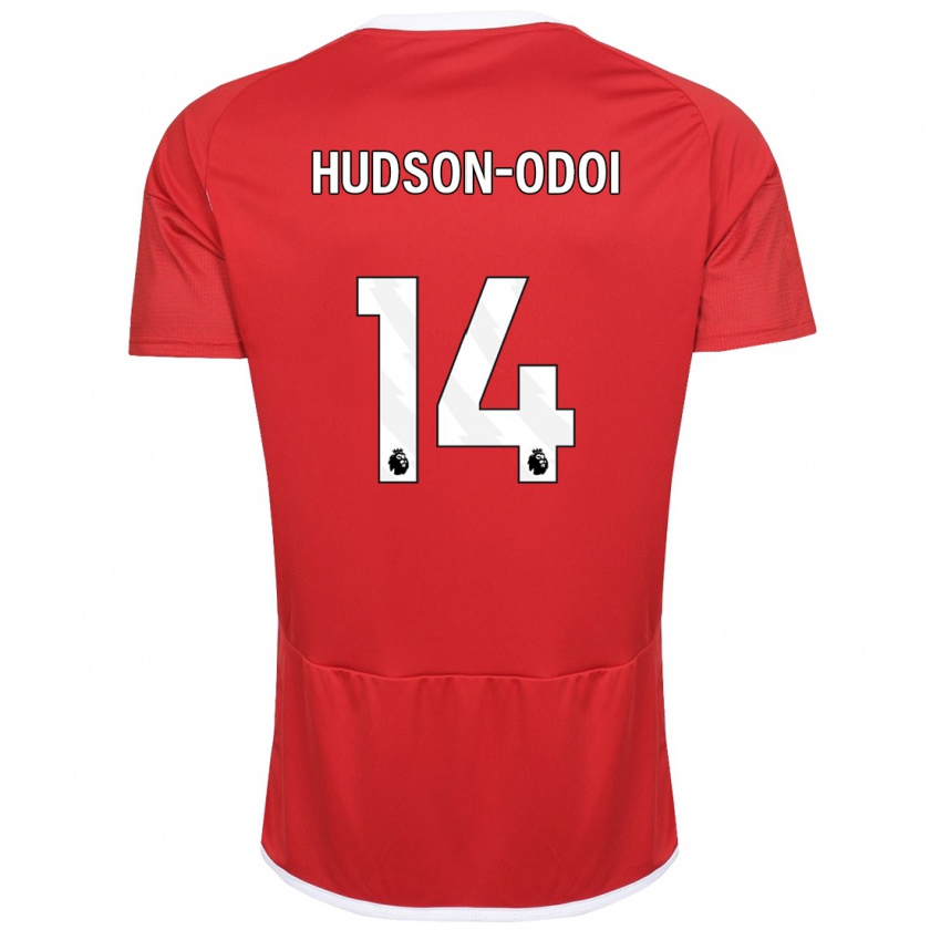 Kandiny Niño Camiseta Callum Hudson-Odoi #14 Rojo 1ª Equipación 2023/24 La Camisa Chile