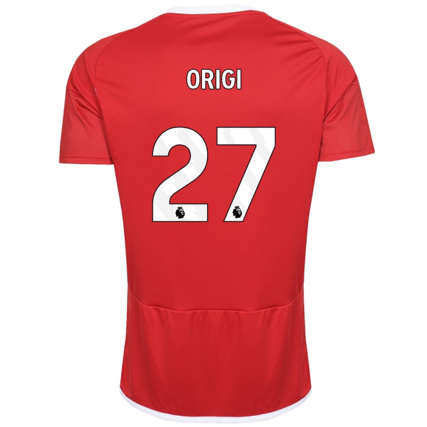 Kandiny Niño Camiseta Divock Origi #27 Rojo 1ª Equipación 2023/24 La Camisa Chile