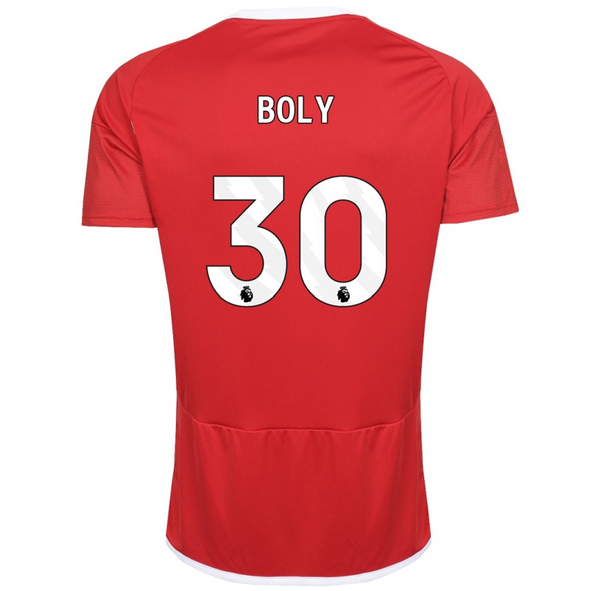 Kandiny Niño Camiseta Willy Boly #30 Rojo 1ª Equipación 2023/24 La Camisa Chile