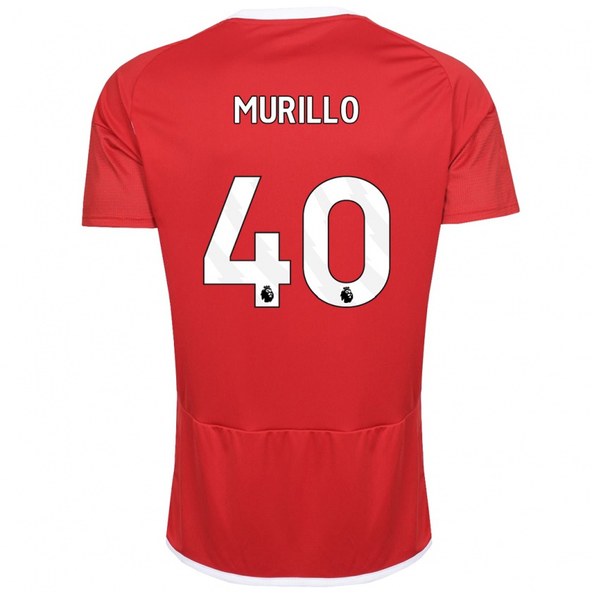 Kandiny Niño Camiseta Murillo #40 Rojo 1ª Equipación 2023/24 La Camisa Chile