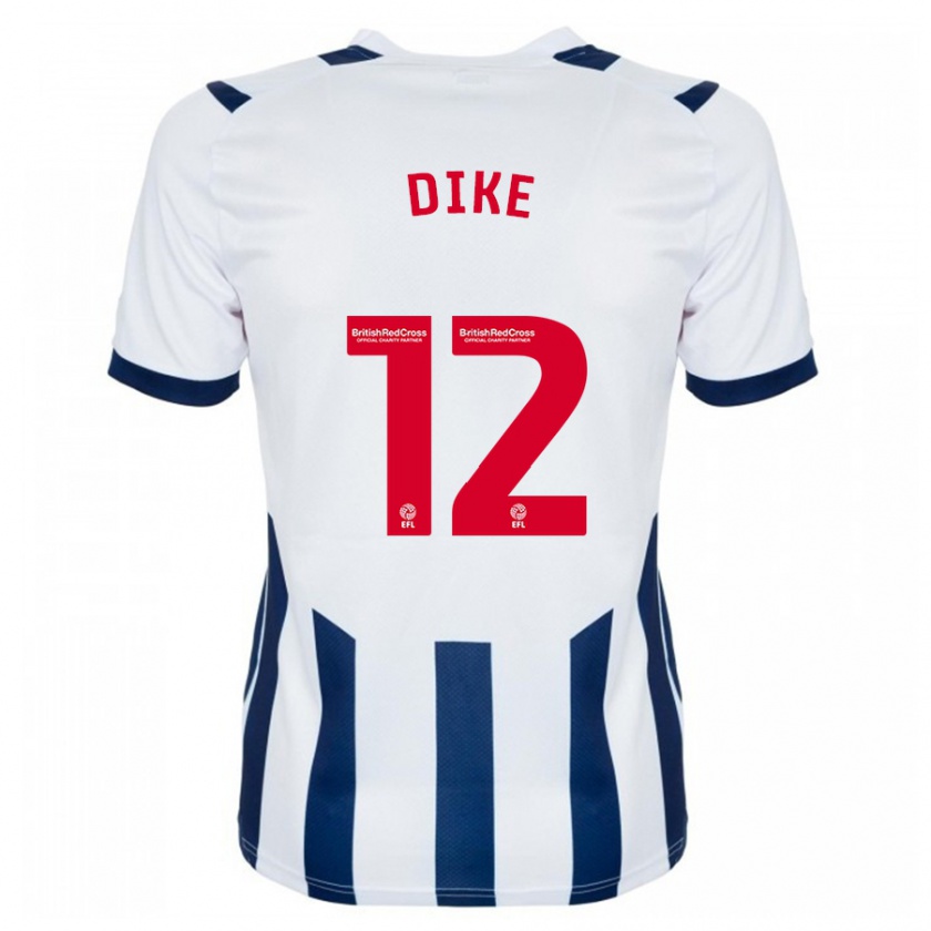Kandiny Niño Camiseta Daryl Dike #12 Blanco 1ª Equipación 2023/24 La Camisa Chile