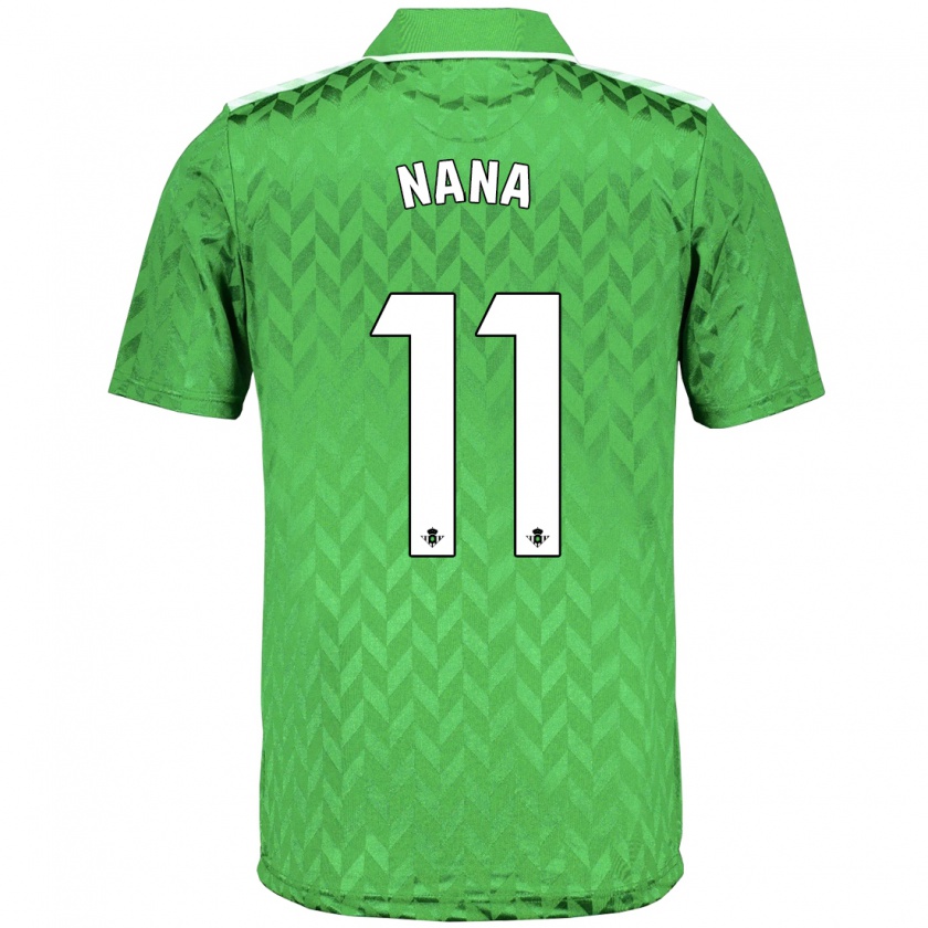 Kandiny Niño Camiseta Nuria Ligero Fernández #11 Verde 2ª Equipación 2023/24 La Camisa Chile