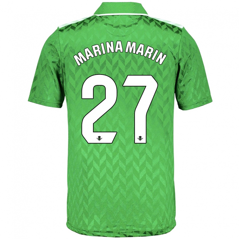 Kandiny Niño Camiseta Marina Marín #27 Verde 2ª Equipación 2023/24 La Camisa Chile