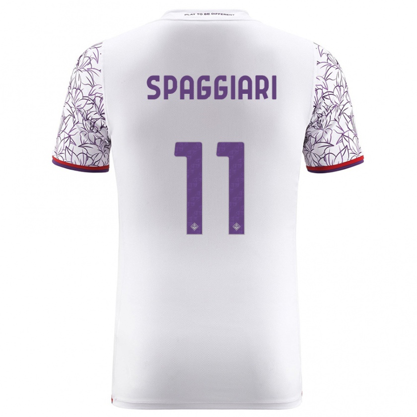 Kandiny Niño Camiseta Riccardo Spaggiari #11 Blanco 2ª Equipación 2023/24 La Camisa Chile
