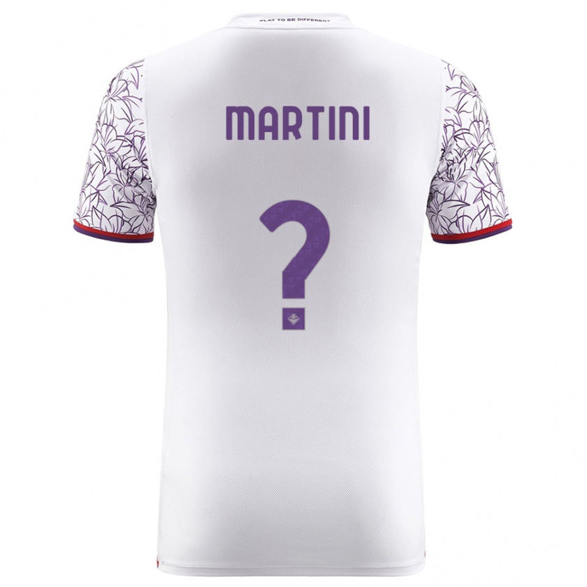 Kandiny Niño Camiseta Niko Martini #0 Blanco 2ª Equipación 2023/24 La Camisa Chile