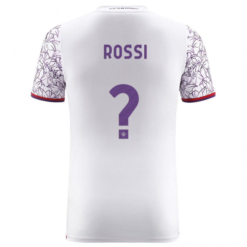 Kandiny Niño Camiseta Alessandro Rossi #0 Blanco 2ª Equipación 2023/24 La Camisa Chile