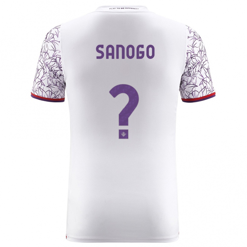 Kandiny Niño Camiseta Bassidy Sanogo #0 Blanco 2ª Equipación 2023/24 La Camisa Chile
