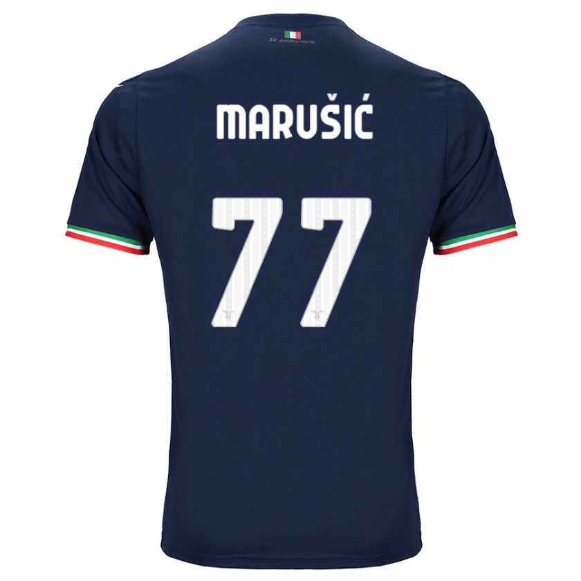 Kandiny Niño Camiseta Adam Marusic #77 Armada 2ª Equipación 2023/24 La Camisa Chile