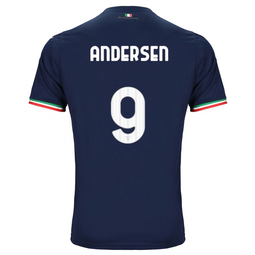 Kandiny Niño Camiseta Signe Holt Andersen #9 Armada 2ª Equipación 2023/24 La Camisa Chile