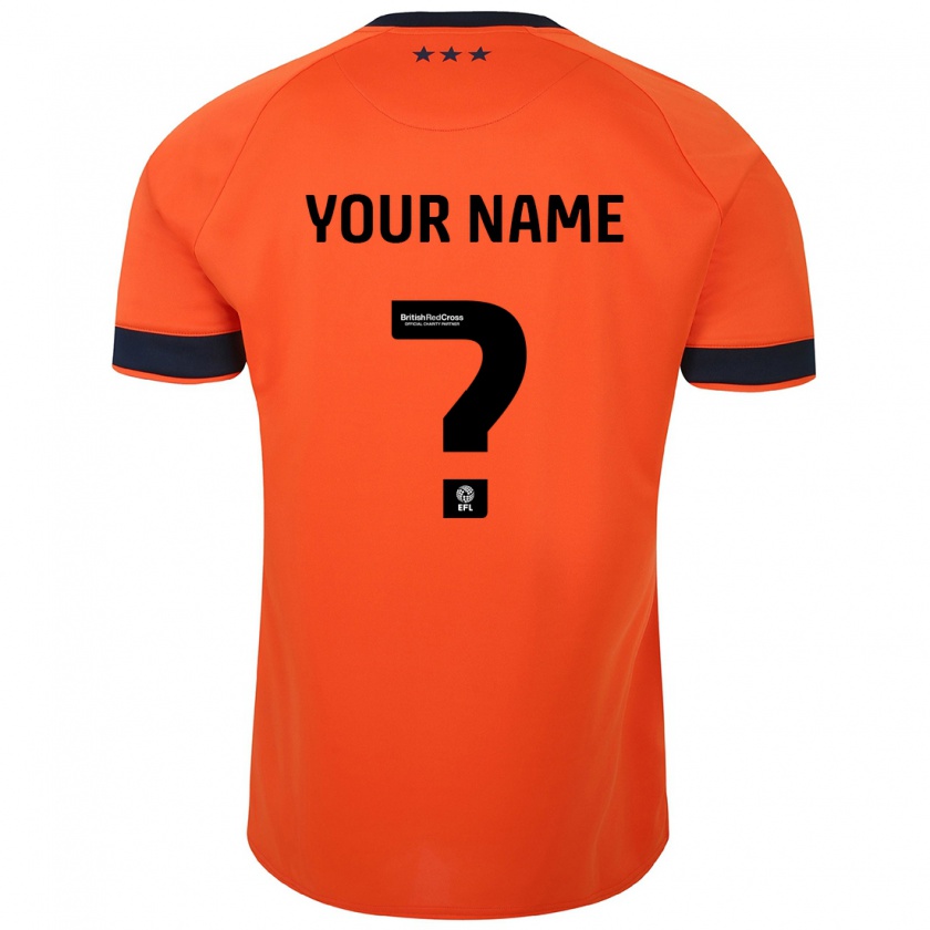 Kandiny Niño Camiseta Su Nombre #0 Naranja 2ª Equipación 2023/24 La Camisa Chile