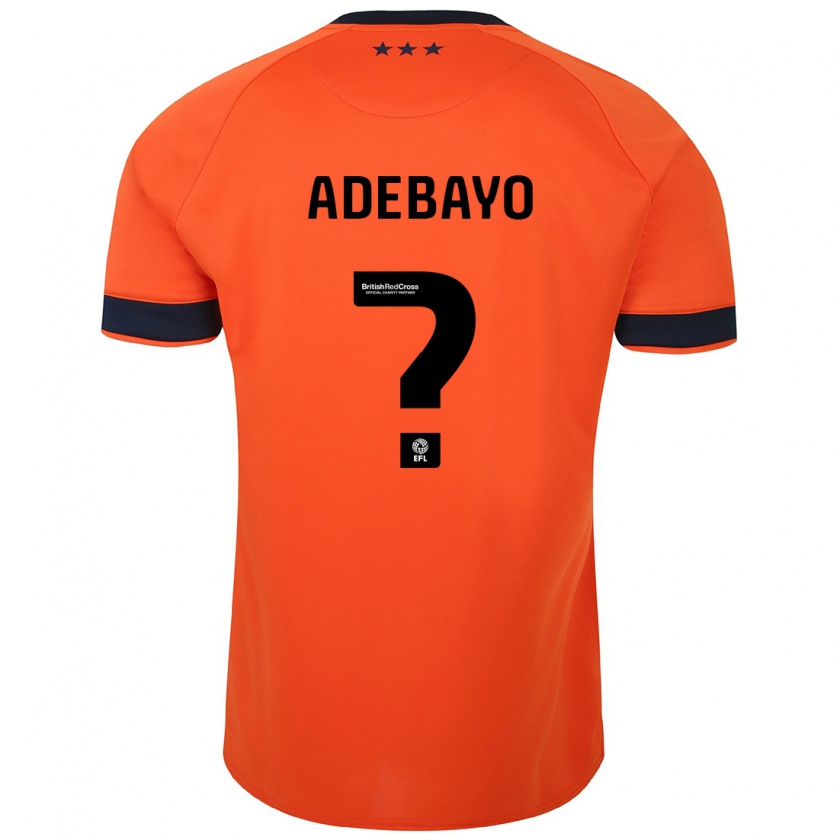 Kandiny Niño Camiseta Afi Adebayo #0 Naranja 2ª Equipación 2023/24 La Camisa Chile