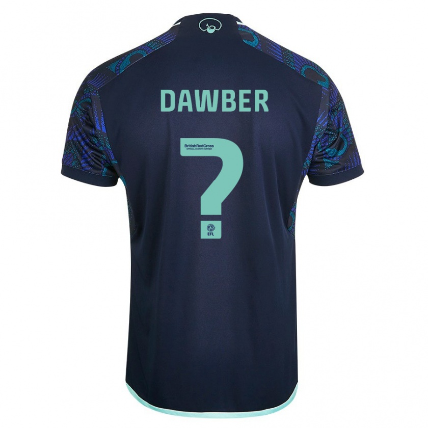 Kandiny Niño Camiseta Oscar Dawber #0 Azul 2ª Equipación 2023/24 La Camisa Chile