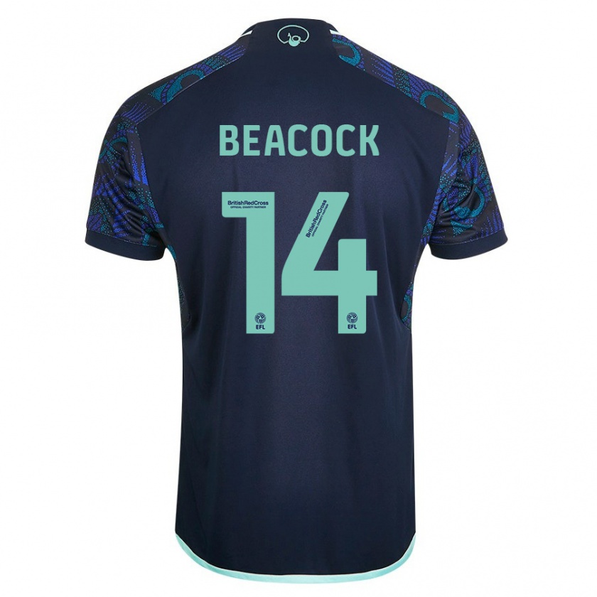 Kandiny Niño Camiseta Molly Beacock #14 Azul 2ª Equipación 2023/24 La Camisa Chile