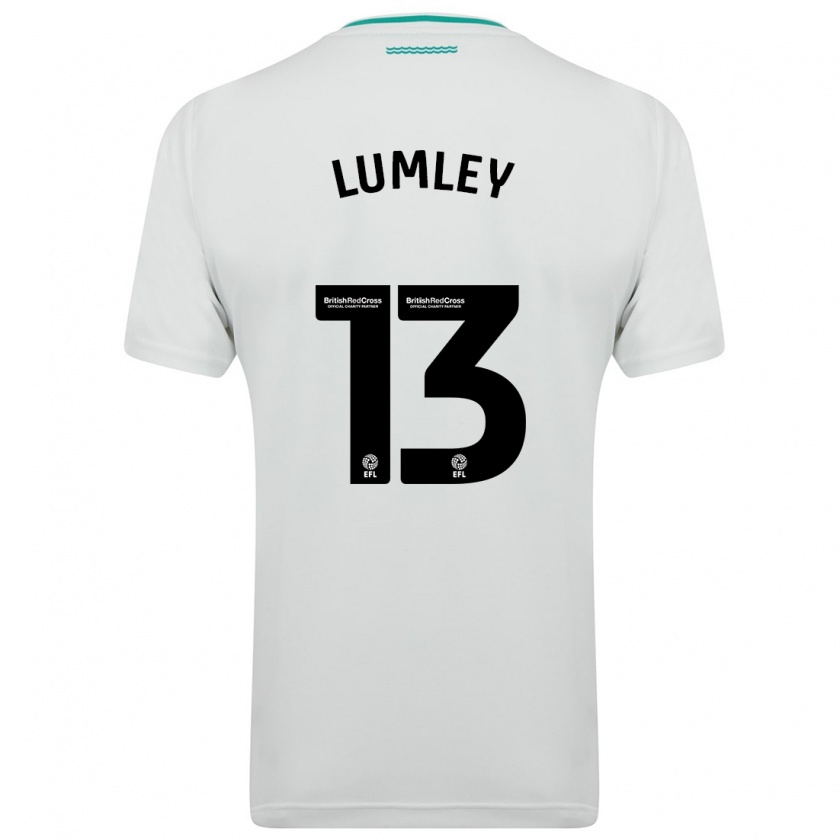 Kandiny Niño Camiseta Joe Lumley #13 Blanco 2ª Equipación 2023/24 La Camisa Chile