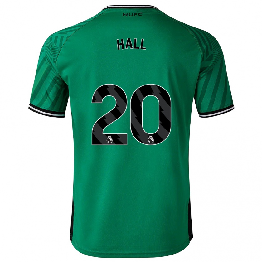 Kandiny Niño Camiseta Lewis Hall #20 Verde 2ª Equipación 2023/24 La Camisa Chile