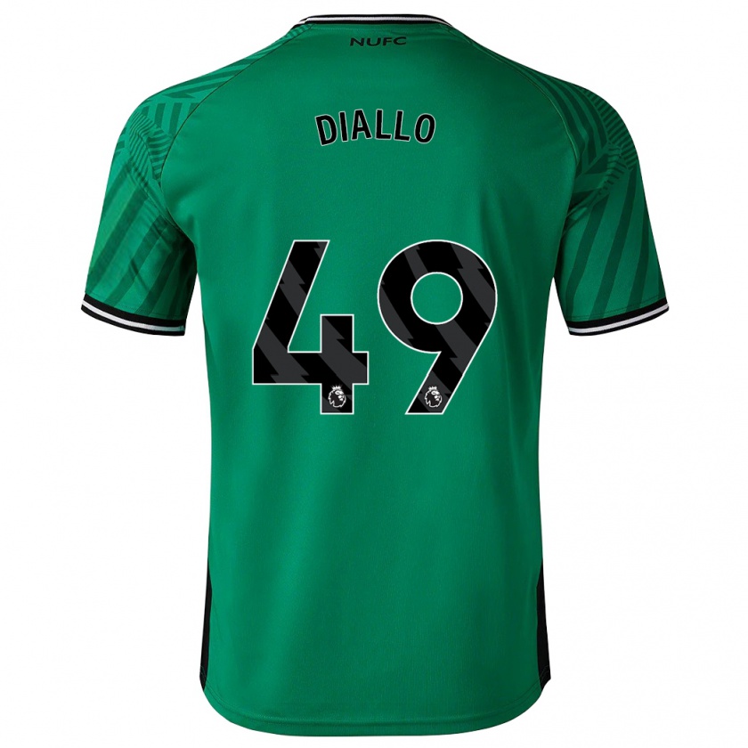Kandiny Niño Camiseta Amadou Diallo #49 Verde 2ª Equipación 2023/24 La Camisa Chile