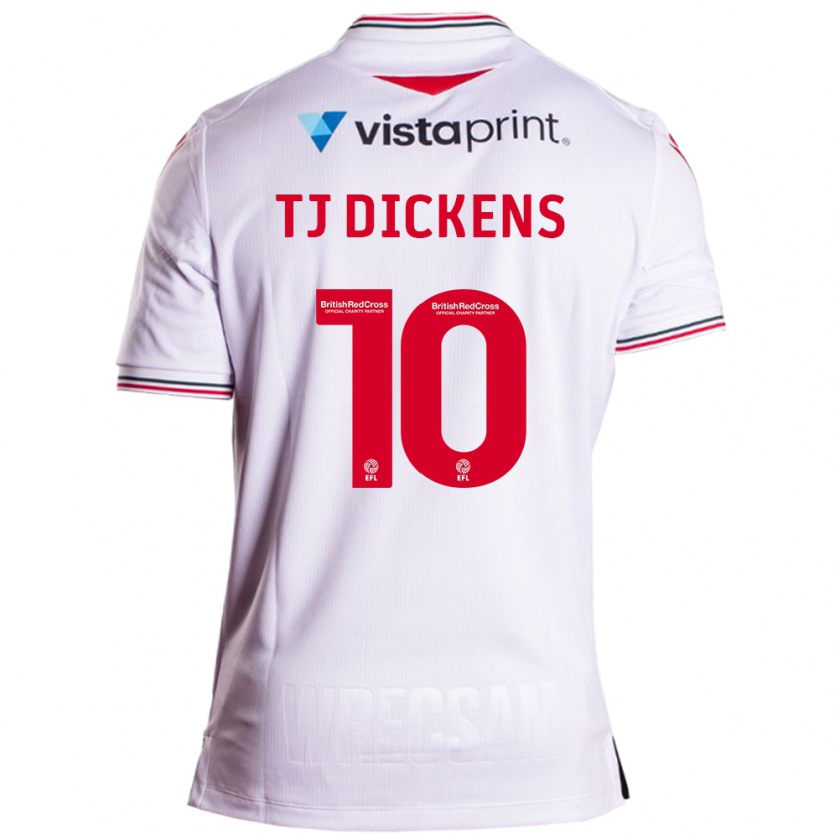 Kandiny Niño Camiseta Tonicha Tj Dickens #10 Blanco 2ª Equipación 2023/24 La Camisa Chile
