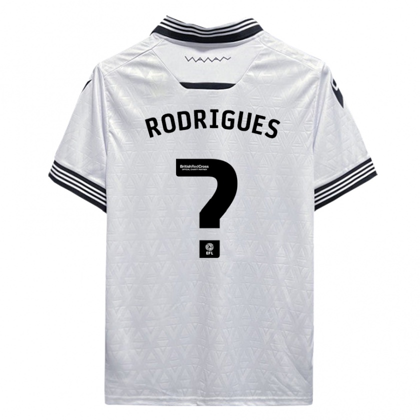 Kandiny Niño Camiseta Carlos Rodrigues #0 Blanco 2ª Equipación 2023/24 La Camisa Chile