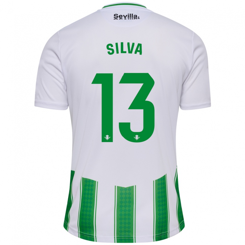 Kandiny Hombre Camiseta Rui Silva #13 Blanco 1ª Equipación 2023/24 La Camisa Chile