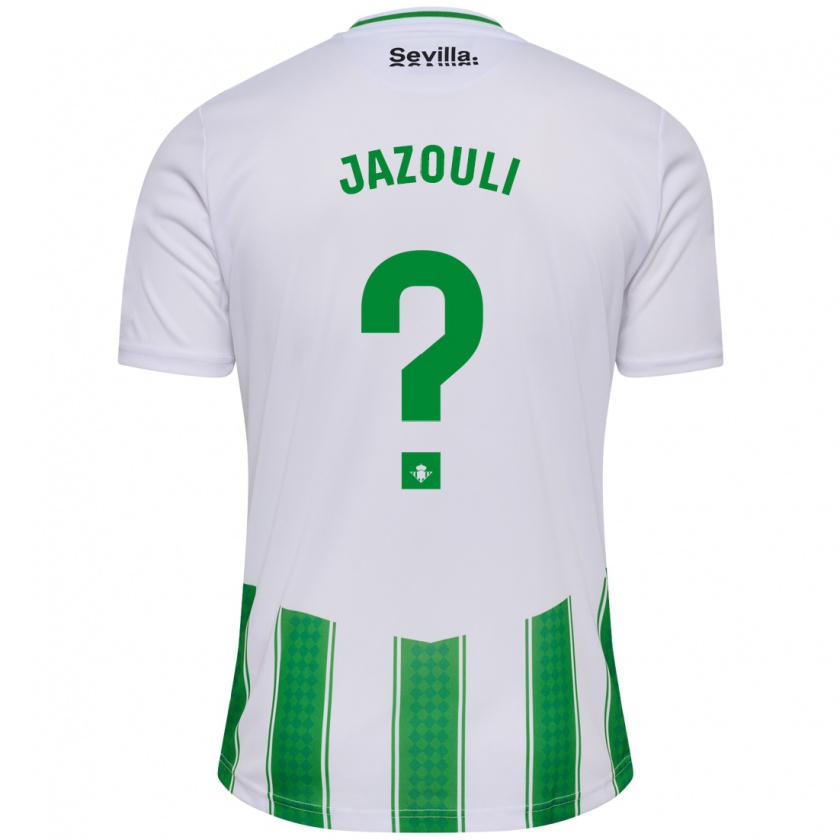 Kandiny Hombre Camiseta Mohamed Jazouli #0 Blanco 1ª Equipación 2023/24 La Camisa Chile