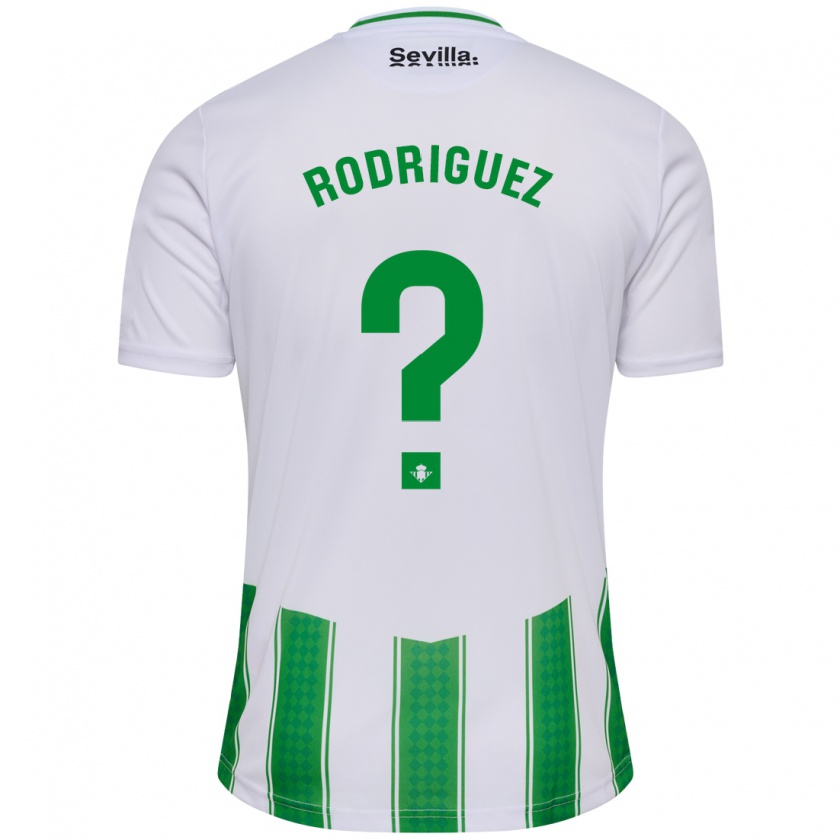 Kandiny Hombre Camiseta Jesús Rodriguez #0 Blanco 1ª Equipación 2023/24 La Camisa Chile