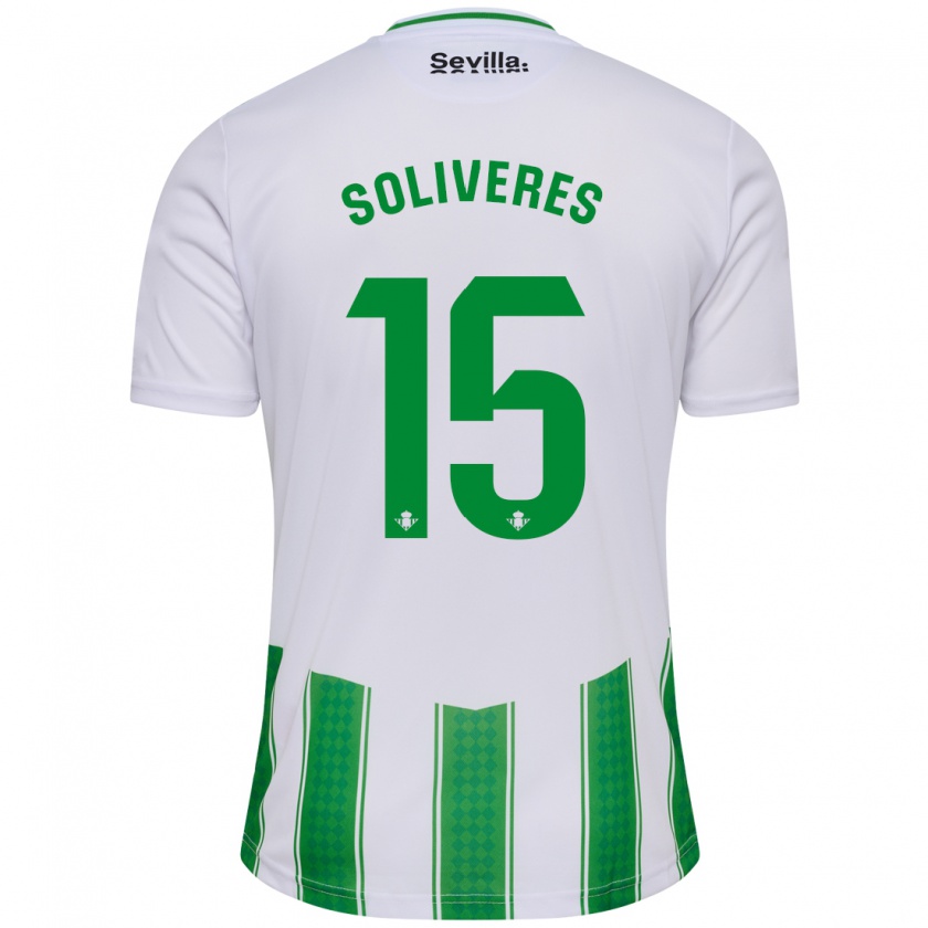 Kandiny Hombre Camiseta Gema Soliveres #15 Blanco 1ª Equipación 2023/24 La Camisa Chile
