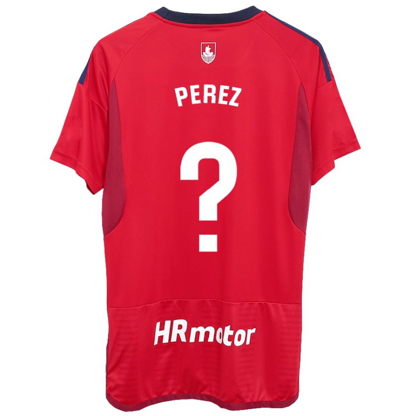 Kandiny Hombre Camiseta Bruno Pérez #0 Rojo 1ª Equipación 2023/24 La Camisa Chile