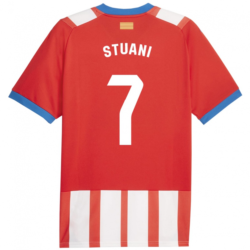 Kandiny Hombre Camiseta Cristhian Stuani #7 Rojo Blanco 1ª Equipación 2023/24 La Camisa Chile