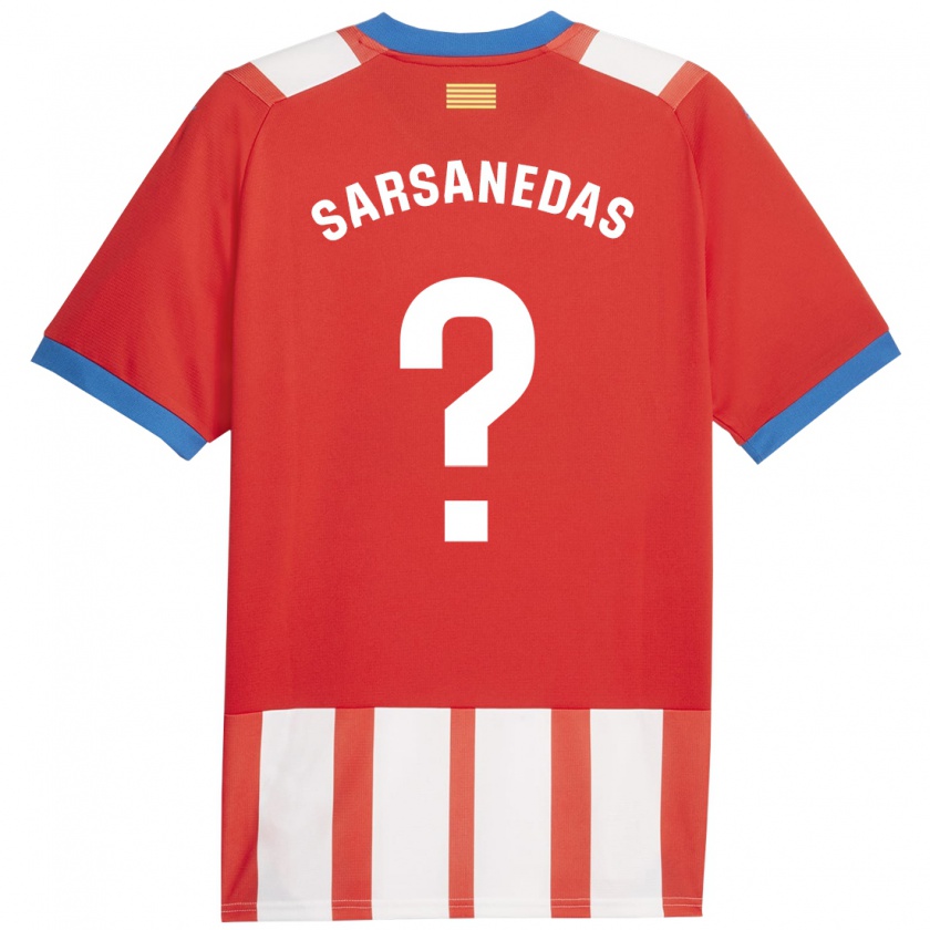 Kandiny Hombre Camiseta Joao Sarsanedas #0 Rojo Blanco 1ª Equipación 2023/24 La Camisa Chile