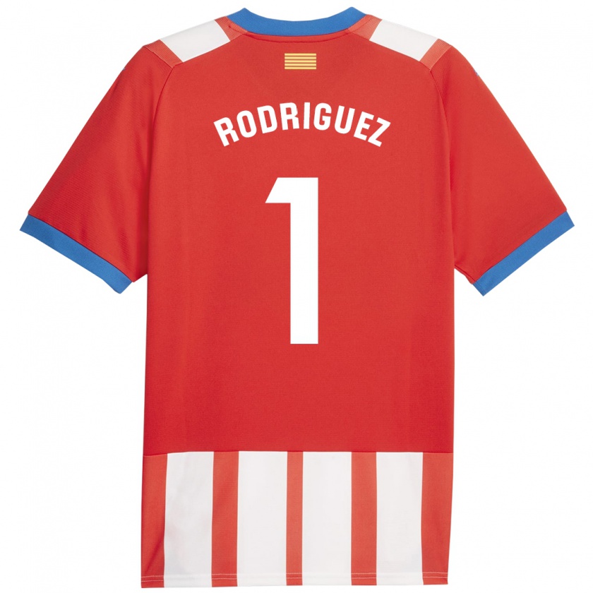 Kandiny Hombre Camiseta Maria Rodríguez #1 Rojo Blanco 1ª Equipación 2023/24 La Camisa Chile