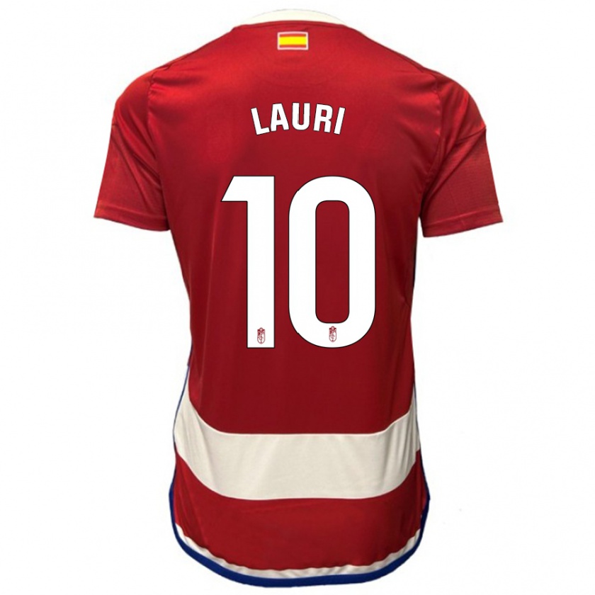 Kandiny Hombre Camiseta Lauri #10 Rojo 1ª Equipación 2023/24 La Camisa Chile